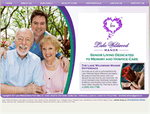 Tablet Screenshot of lakewildwoodmanor.com